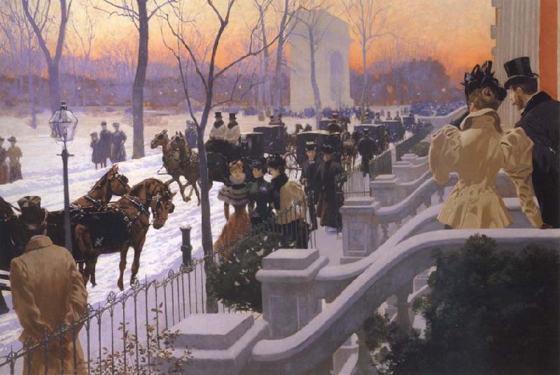 Lungren, Fernand Harvey A Winter Wedding